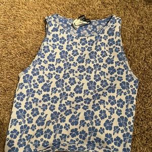 forever 21 hawaiian flower tank top